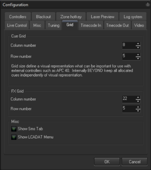 The Configuration Dialog Box Help Docs]