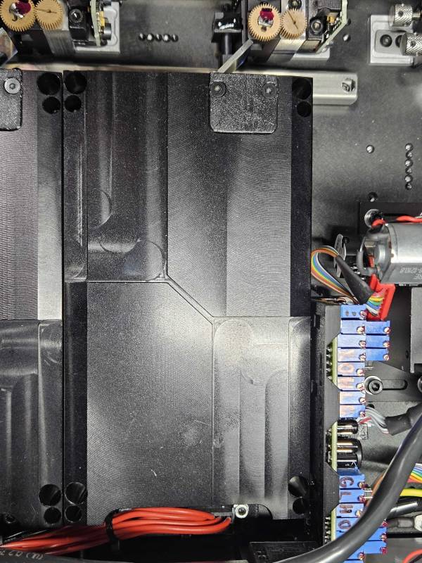 top down showing cover screws