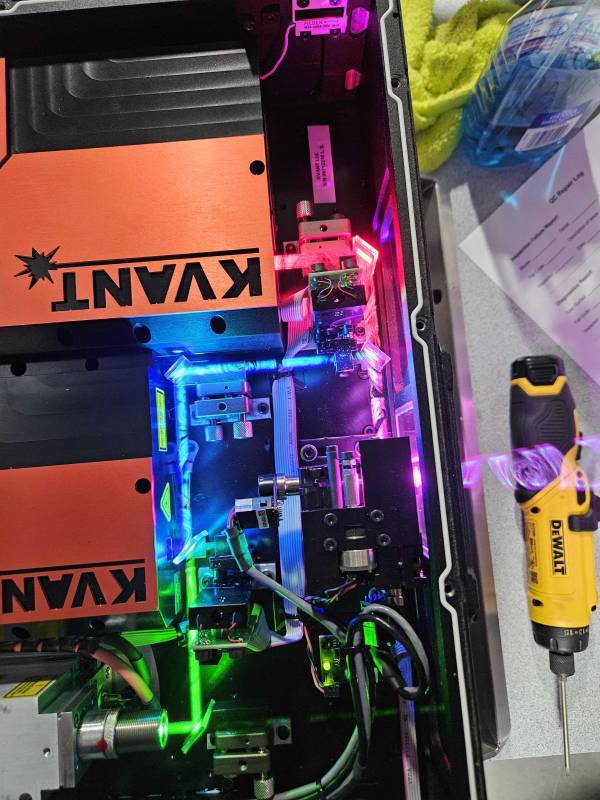 projector with separated paths