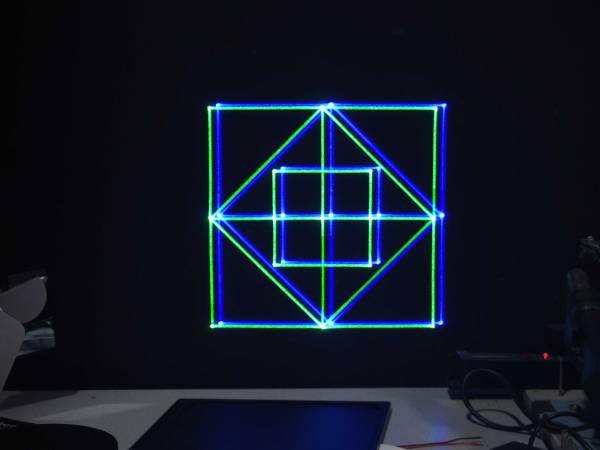 Green and blue on wall, misaligned}

Now walk the beam you are adjusting back into place by adjusting the X and Y axis into place. Most mounts are not going to get a perfect down and across movement and there will be some shear on both axis of movement. We may need to walk X then Y then X again and Y again and sometimes more to get the beam together. What we want to see is the beam at your target is leveled out and there is no non mixed beam. 

## 68 Video of x, then y, then x then y ##

Sometimes if a color is substantially a different size than others in the projector. We will want to just center the beam as much as possible and have an even “halo” of the larger color around all sides. 

{{ :guided-learning:69_green_and_blue_aligned_spc30_.jpg?direct&600 |Green and blue on wall, aligned