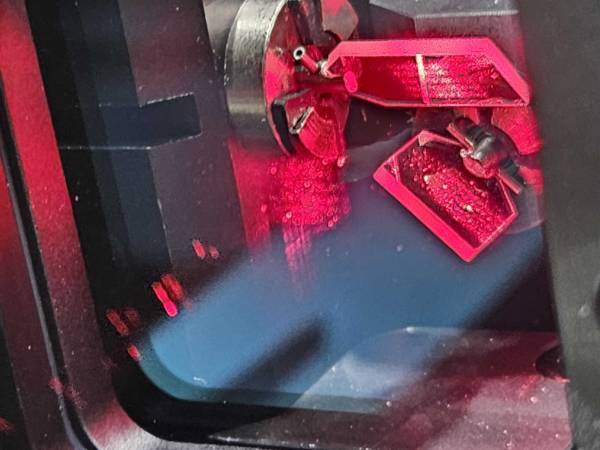 Beam properly centered