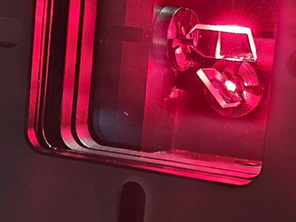 Beam hitting shaft.  This is BAD!